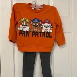 Paw patrol matching sweatsuit in size 4T